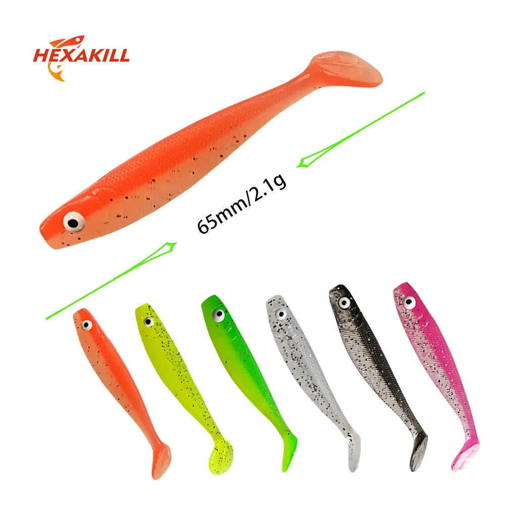 Hexakill 12pcs Soft Baits 65mm 2.1g Rubber Fishing Lure Sea Fishing Jigs Bass Baits Swimbait Wobblers Artificial Tackle
Hexakill 12pcs Soft Baits 65mm 2.1g Rubber Fishing Lure Sea Fishing Jigs Bass Baits Swimbait Wobblers Artificial Tackle