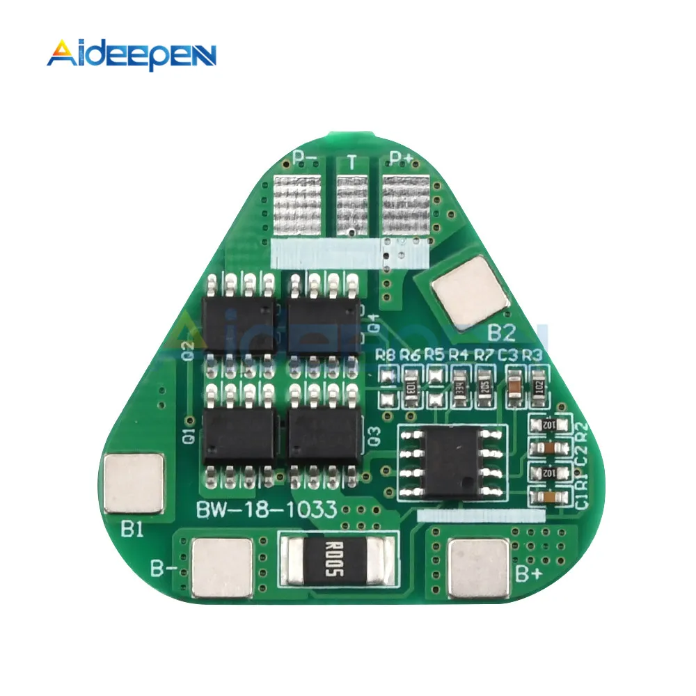 3S 4A Li-ion Li-Po Cylindrical Prismatic Lithium Polymer Battery 3 Cell PCB Module Board Short Circuit Overcharge Protection BMS
3S 4A Li-ion Li-Po Cylindrical Prismatic Lithium Polymer Battery 3 Cell PCB Module Board Short Circuit Overcharge Protection BMS