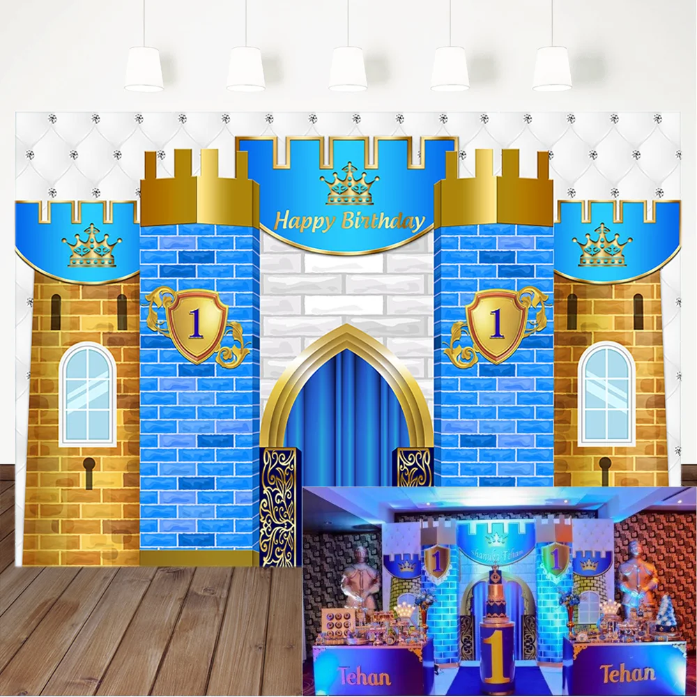 Happy 1st Birthday Backdrop Royal Blue Castle Decorations Photography Background Little Prince First Birthday Banner Backdrops
Happy 1st Birthday Backdrop Royal Blue Castle Decorations Photography Background Little Prince First Birthday Banner Backdrops
