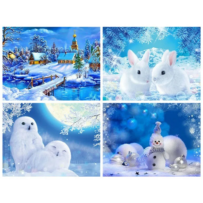 Full Drill Square Diamond Painting Landscape Diamond Embroidery Winter Rabbit Owl Picture Of Rhinestone Christmas Decor
Full Drill Square Diamond Painting Landscape Diamond Embroidery Winter Rabbit Owl Picture Of Rhinestone Christmas Decor