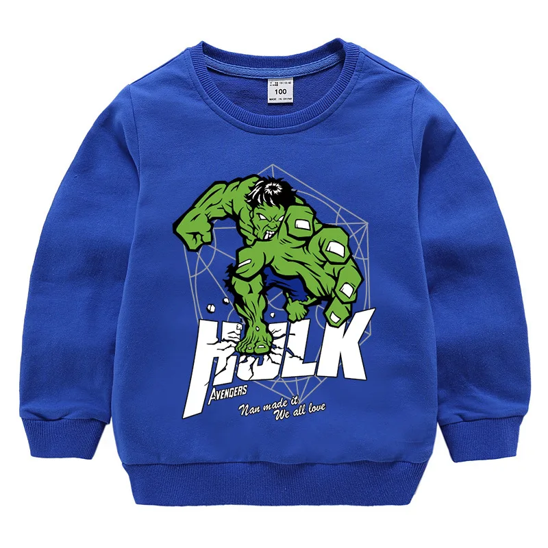 MARVEL new children's long-sleeved sweater Hulk men's cotton fashion shirt children's round neck bottoming shirt clothes
MARVEL new children's long-sleeved sweater Hulk men's cotton fashion shirt children's round neck bottoming shirt clothes