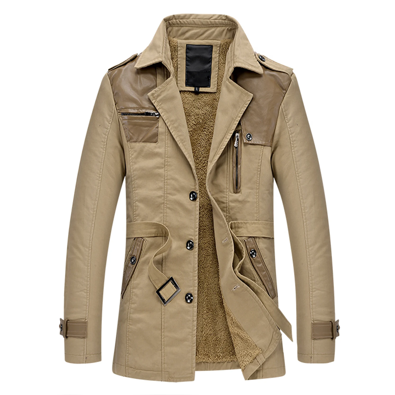 2022 Autumn Winter Trench Coat Men Casual Fleece Jackets Male Long Patchwork Windbreaker Outwear
2022 Autumn Winter Trench Coat Men Casual Fleece Jackets Male Long Patchwork Windbreaker Outwear