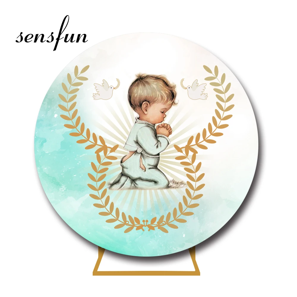 Boys Baptism Round Backdrop Mi Primera Comunión Little Baby 1st Birthday Party Photography Background For Photo Studio Circle
Boys Baptism Round Backdrop Mi Primera Comunión Little Baby 1st Birthday Party Photography Background For Photo Studio Circle