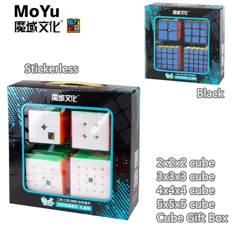 MoYu cube Gift Box Set 2x2 3x3 cube 4x4 5x5 Magic cube Profissional cubo magico 3x3 Speed Cube Game Cube Puzzle Gift For student
MoYu cube Gift Box Set 2x2 3x3 cube 4x4 5x5 Magic cube Profissional cubo magico 3x3 Speed Cube Game Cube Puzzle Gift For student
