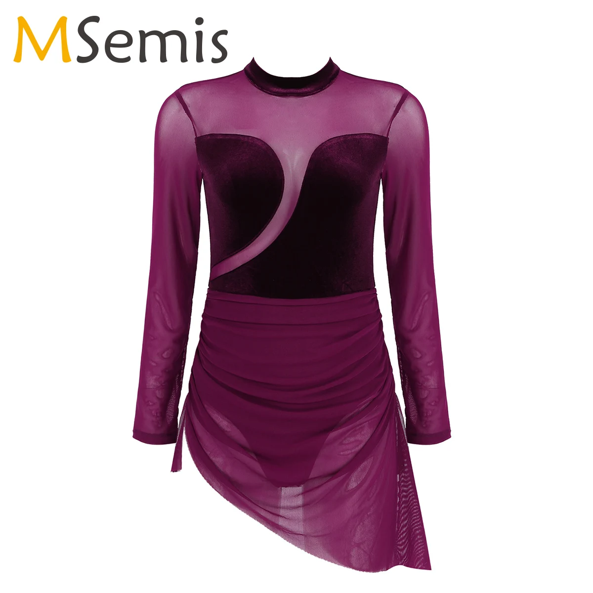Women Adults Ballet Gymnastic Leotard Figure Skating Dance Dress Velvet Mesh Lyrical Dancewear Latin Stage Performance Costume
Women Adults Ballet Gymnastic Leotard Figure Skating Dance Dress Velvet Mesh Lyrical Dancewear Latin Stage Performance Costume