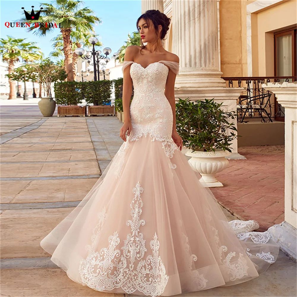 Elegant Pink Mermaid Wedding Dresses 2023 New Design Tulle Lace Long Formal Bride Dress Custom Made DE22
Elegant Pink Mermaid Wedding Dresses 2023 New Design Tulle Lace Long Formal Bride Dress Custom Made DE22