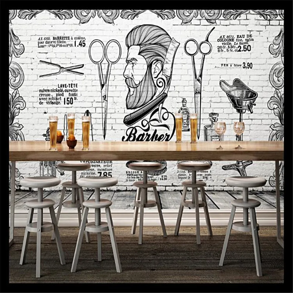 Milofi Wall custom 3D murals Europe and the United Kingdom retro trend barber shop home decoration background wall
Milofi Wall custom 3D murals Europe and the United Kingdom retro trend barber shop home decoration background wall