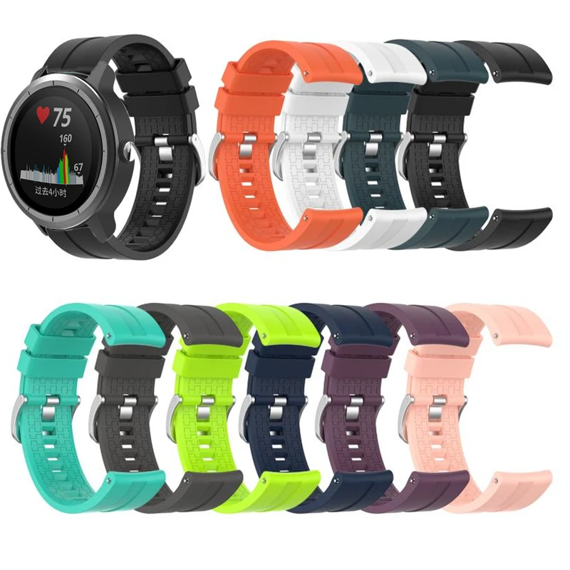 Ремешки 20 мм для Garmin Vivoactive 3 Music Vivomove HR, силиконовый спортивный браслет для смарт-часов Forerunner 245 645 CAME Sq
Ремешки 20 мм для Garmin Vivoactive 3 Music Vivomove HR, силиконовый спортивный браслет для смарт-часов Forerunner 245 645 CAME Sq