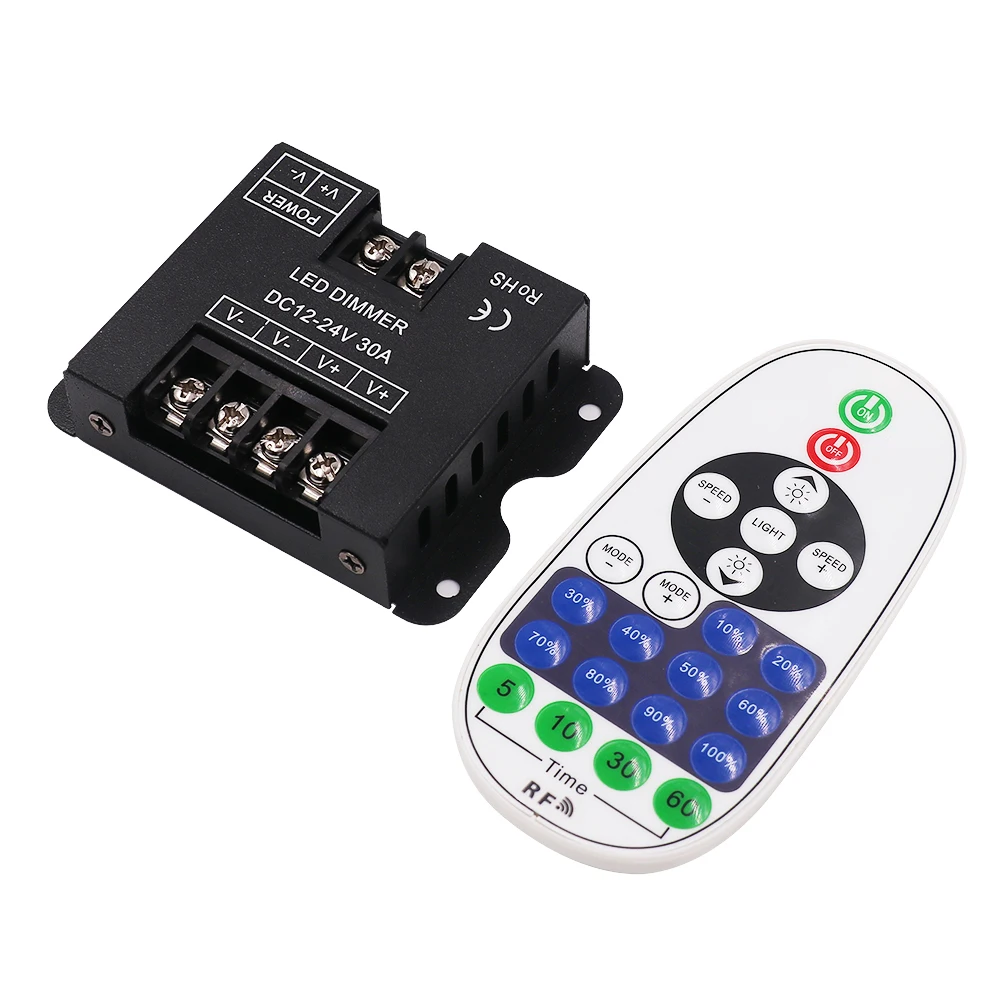12V 24V Led Controller RF Remote Control 360W Big Power Dimmer For Single Color Led Strip Light Dimming 23key Remote Kit
12V 24V Led Controller RF Remote Control 360W Big Power Dimmer For Single Color Led Strip Light Dimming 23key Remote Kit