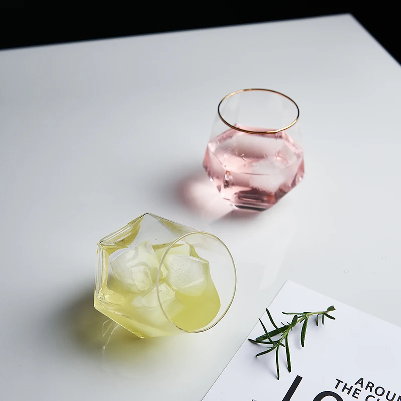 Ins Nordic creative diamond cup water cup juice cold drink milk coffee brandy whisky cup wine cup 2 sets
Ins Nordic creative diamond cup water cup juice cold drink milk coffee brandy whisky cup wine cup 2 sets