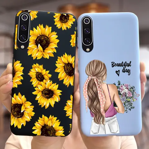 Colorful Flowers For Xiaomi Mi 9 SE Case Soft Slim TPU Fundas Phone Back Cover For Xiaomi Mi 9 Lite Mi9 SE 9SE 9Lite Phone Cases