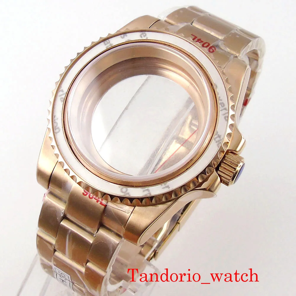 40mm Rose Gold Plated Watch Case Sapphire Glass For NH35 NH36 MIYOTA 8215 821A ETA 2836 ETA 2824 PT5000 Automatic Movement
40mm Rose Gold Plated Watch Case Sapphire Glass For NH35 NH36 MIYOTA 8215 821A ETA 2836 ETA 2824 PT5000 Automatic Movement