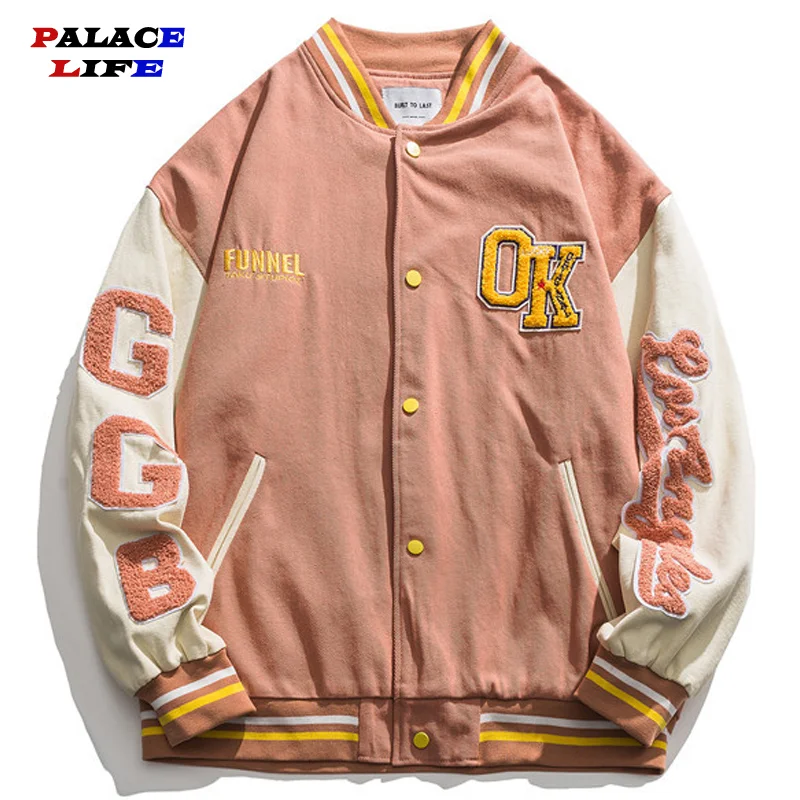 Letter patch Embroidery Hip Hop Bomber Jacket Men Windbreaker Coat Harajuku High Street Couple Baseball Jacket Tracksuit 2021
Letter patch Embroidery Hip Hop Bomber Jacket Men Windbreaker Coat Harajuku High Street Couple Baseball Jacket Tracksuit 2021