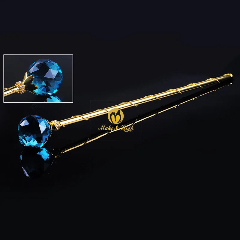 Sky Blue Crystal Scepters Wand Handmade Round Ball Sceptres Gold Tone Wedding Bridal Pageant Party Costumes Props Accessories
Sky Blue Crystal Scepters Wand Handmade Round Ball Sceptres Gold Tone Wedding Bridal Pageant Party Costumes Props Accessories