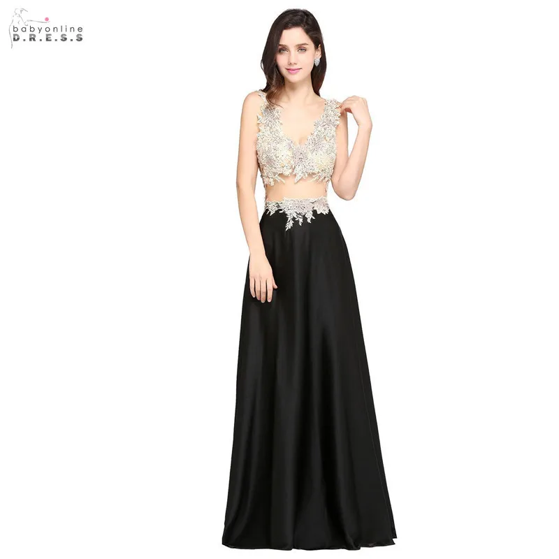 Sexy Deep V-neck Backless Lace Prom Dresses Long A-line Black Sleevess Beadings Prom Gowns Vestido de Festa Longo
Sexy Deep V-neck Backless Lace Prom Dresses Long A-line Black Sleevess Beadings Prom Gowns Vestido de Festa Longo