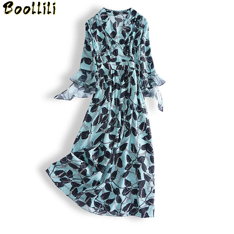 Silk Boollili Real Dress Women Spring Summer Dress Korean Fashion Print Midi Dress Elegant Vintage Party Dress Vestido Mujer
Silk Boollili Real Dress Women Spring Summer Dress Korean Fashion Print Midi Dress Elegant Vintage Party Dress Vestido Mujer