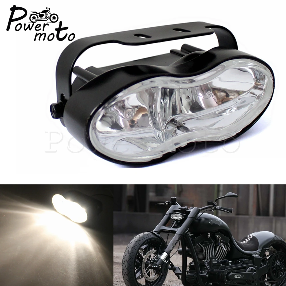 H3 12V/55W Bulb Motorcycle Dual Headlight Oval Wave Twin Headlamp Front Daytime Lamp For Harley Chopper Bobber Cafe Racer Custom
H3 12V/55W Bulb Motorcycle Dual Headlight Oval Wave Twin Headlamp Front Daytime Lamp For Harley Chopper Bobber Cafe Racer Custom