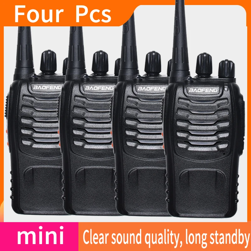 4 PCS baofeng walkie talkie Walkie-talkies Radio station Two-way car radio cheap Portable radio for hunting communication
4 PCS baofeng walkie talkie Walkie-talkies Radio station Two-way car radio cheap Portable radio for hunting communication