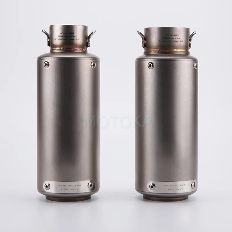 Inlet 51mm 60mm Universal Motorcycle Modified Slip On Exhaust Pipe ZX6R Ninja400 GSXR 600 S1000RR Duke390 Silencer Moto Muffler
Inlet 51mm 60mm Universal Motorcycle Modified Slip On Exhaust Pipe ZX6R Ninja400 GSXR 600 S1000RR Duke390 Silencer Moto Muffler