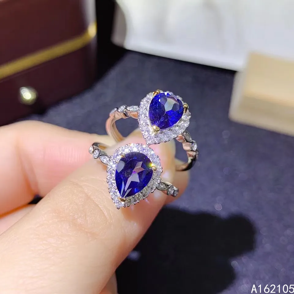 925 Pure Silver Chinese Style Natural Sapphire Women's Luxury Elegant Water Drop Adjustable Gem Ring Fine Jewelry Support Detect
925 Pure Silver Chinese Style Natural Sapphire Women's Luxury Elegant Water Drop Adjustable Gem Ring Fine Jewelry Support Detect
