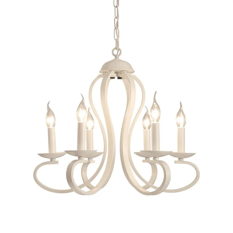 Nordic American coutry style modern candle Chandelier lighting Fixtures Vintage white/black wrought Iron Home Lighting WF1027
Nordic American coutry style modern candle Chandelier lighting Fixtures Vintage white/black wrought Iron Home Lighting WF1027