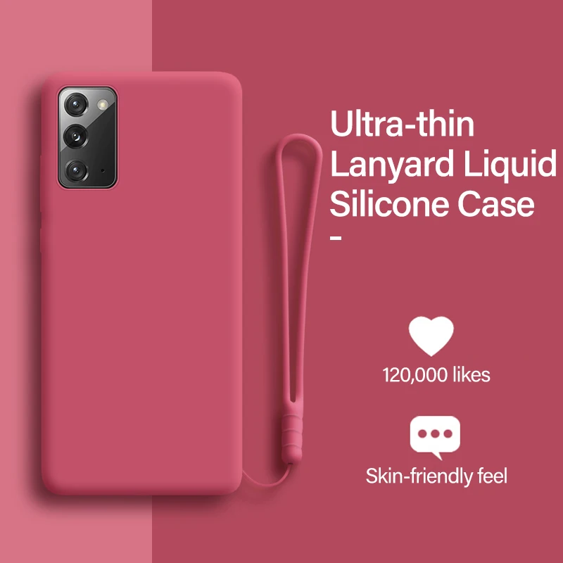 Ultra-thin Lanyard Liquid Silicone Phone Case For Samsung Galaxy S24 S23 S22 S21 S20 S10 FE Note 20 10 9 Plus Luxury Soft Cover
Ultra-thin Lanyard Liquid Silicone Phone Case For Samsung Galaxy S24 S23 S22 S21 S20 S10 FE Note 20 10 9 Plus Luxury Soft Cover