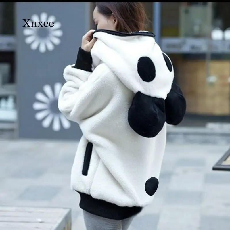 Kawaii Hoodie Women's Fur Coat Sweatshirt Zipper Cute Panda Ear Cap Autumn and Winter Hat High Collar Warm Even
Kawaii Hoodie Women's Fur Coat Sweatshirt Zipper Cute Panda Ear Cap Autumn and Winter Hat High Collar Warm Even