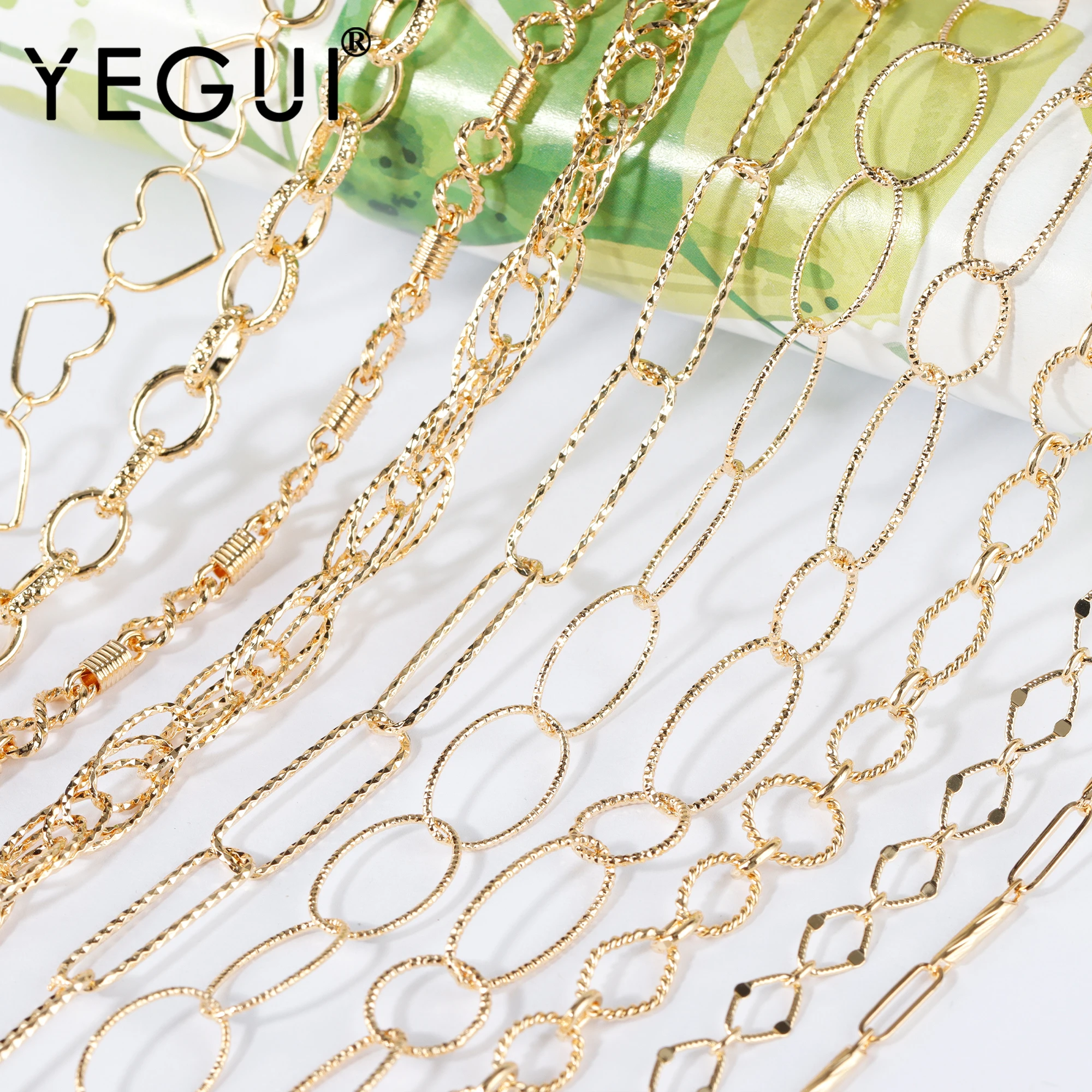 YEGUI C192,diy chain,18k gold plated,0.3microns,copper metal,charms,hand made chain,diy bracelet necklace,jewelry making,1m/lot
YEGUI C192,diy chain,18k gold plated,0.3microns,copper metal,charms,hand made chain,diy bracelet necklace,jewelry making,1m/lot