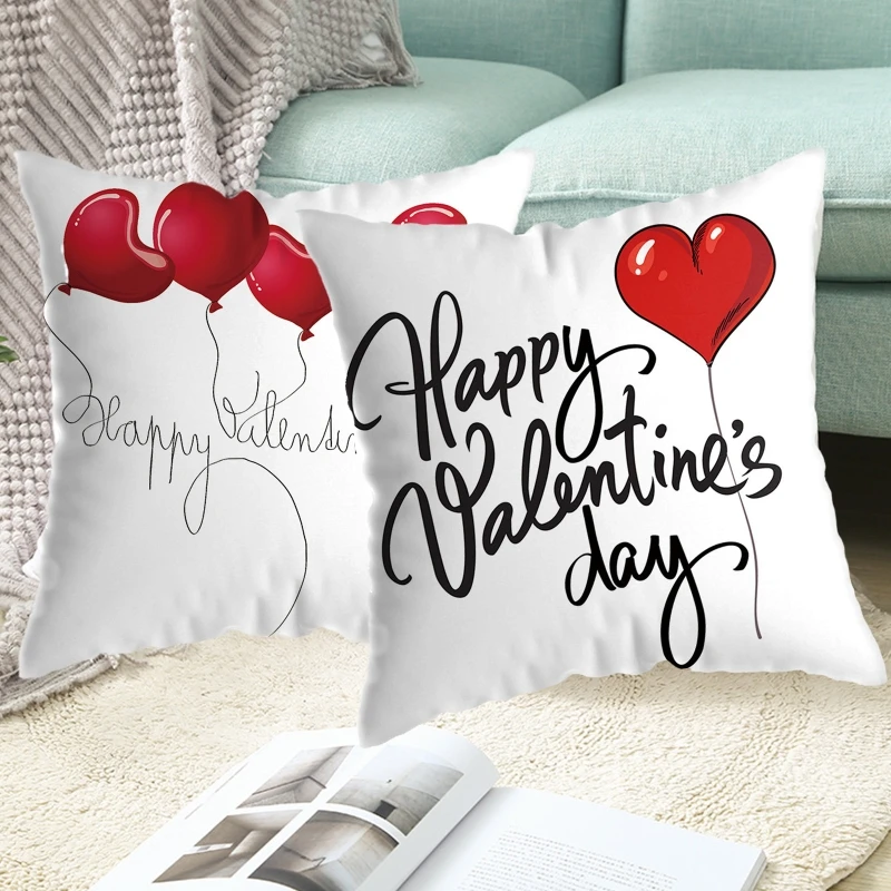 Happy Valentines Day Throw Pillow Case Soft Plush Romantic Red Love Heart Letters Rose Print Decorative Cushion Cover Dakimakura
Happy Valentines Day Throw Pillow Case Soft Plush Romantic Red Love Heart Letters Rose Print Decorative Cushion Cover Dakimakura