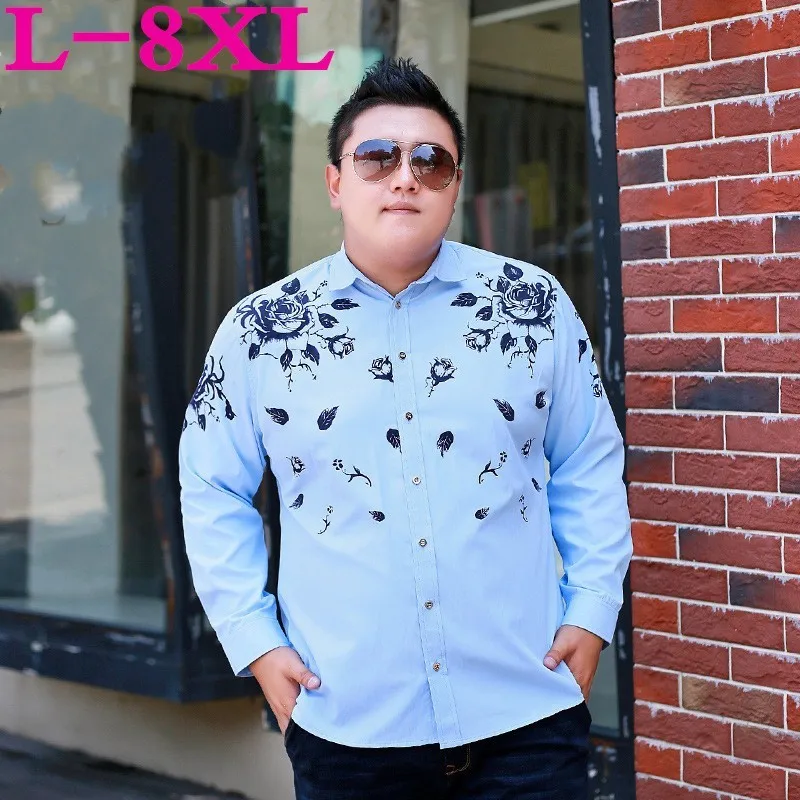 size 8XL 7XL 6XL plus Floral Printed Casual Classic Men Dress Shirt Men's Long Sleeve Brand New Fashion Spring Shirts
size 8XL 7XL 6XL plus Floral Printed Casual Classic Men Dress Shirt Men's Long Sleeve Brand New Fashion Spring Shirts