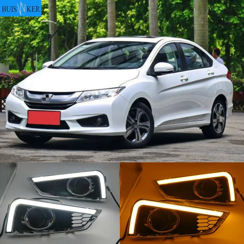 2PCS Car LED Daytime Running Light DRL For Honda City 2015 2016 With Yellow Turning Function yellow car styling daylight
2PCS Car LED Daytime Running Light DRL For Honda City 2015 2016 With Yellow Turning Function yellow car styling daylight
