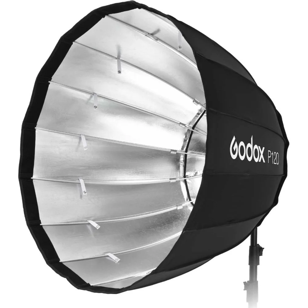Godox P120H 48 "120 см, устойчивый к высоким температурам глубокий параболический софтбокс с монтажным кольцом Bowens 16 для студийной монолитвентной вспышки
Godox P120H 48 "120 см, устойчивый к высоким температурам глубокий параболический софтбокс с монтажным кольцом Bowens 16 для студийной монолитвентной вспышки