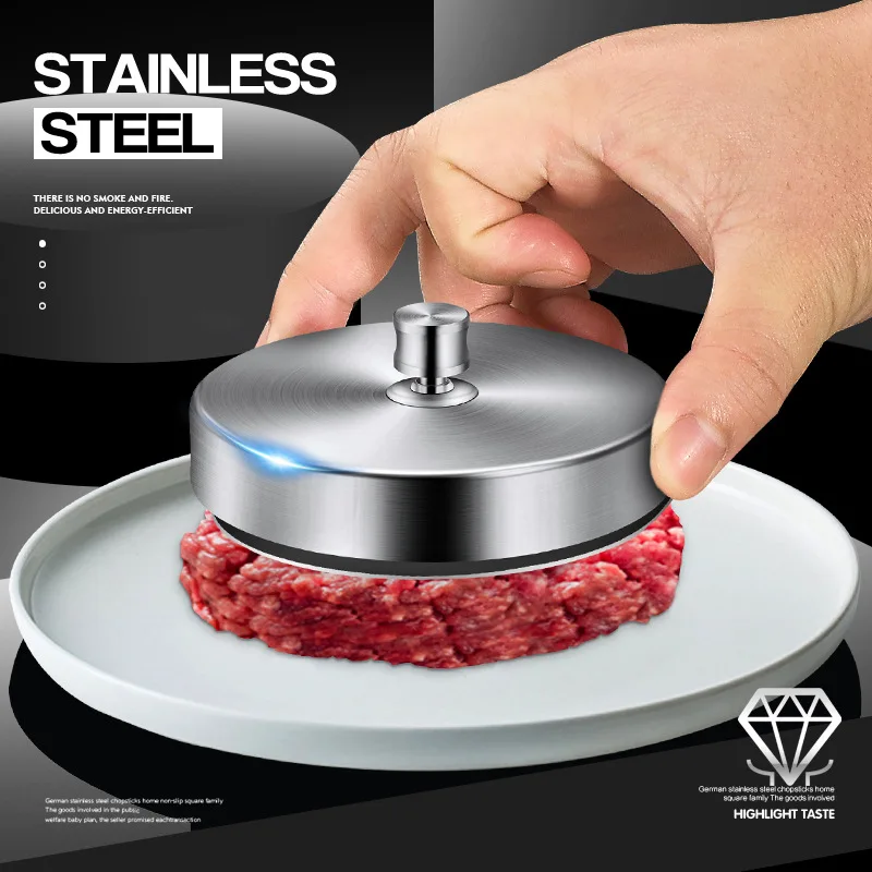 Round Shape Meat Tools Hamburger Press Stainless Steel Hamburger Meat Beef Grill Burger Press Patty Maker Mold BBQ Kitchen Tools
Round Shape Meat Tools Hamburger Press Stainless Steel Hamburger Meat Beef Grill Burger Press Patty Maker Mold BBQ Kitchen Tools