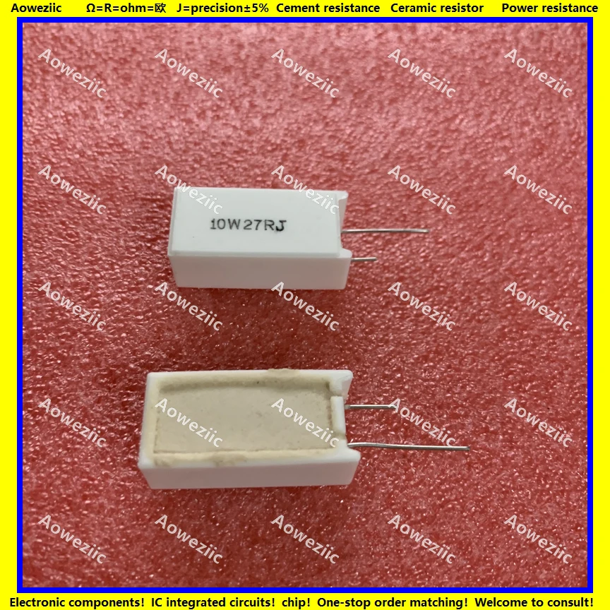 10Pcs 10W27RJ RX27-5 Vertical Cement Resistance 10W 27 ohm 27R 27RJ 10W27R Ceramic Resistance precision 5% Power resistance
10Pcs 10W27RJ RX27-5 Vertical Cement Resistance 10W 27 ohm 27R 27RJ 10W27R Ceramic Resistance precision 5% Power resistance