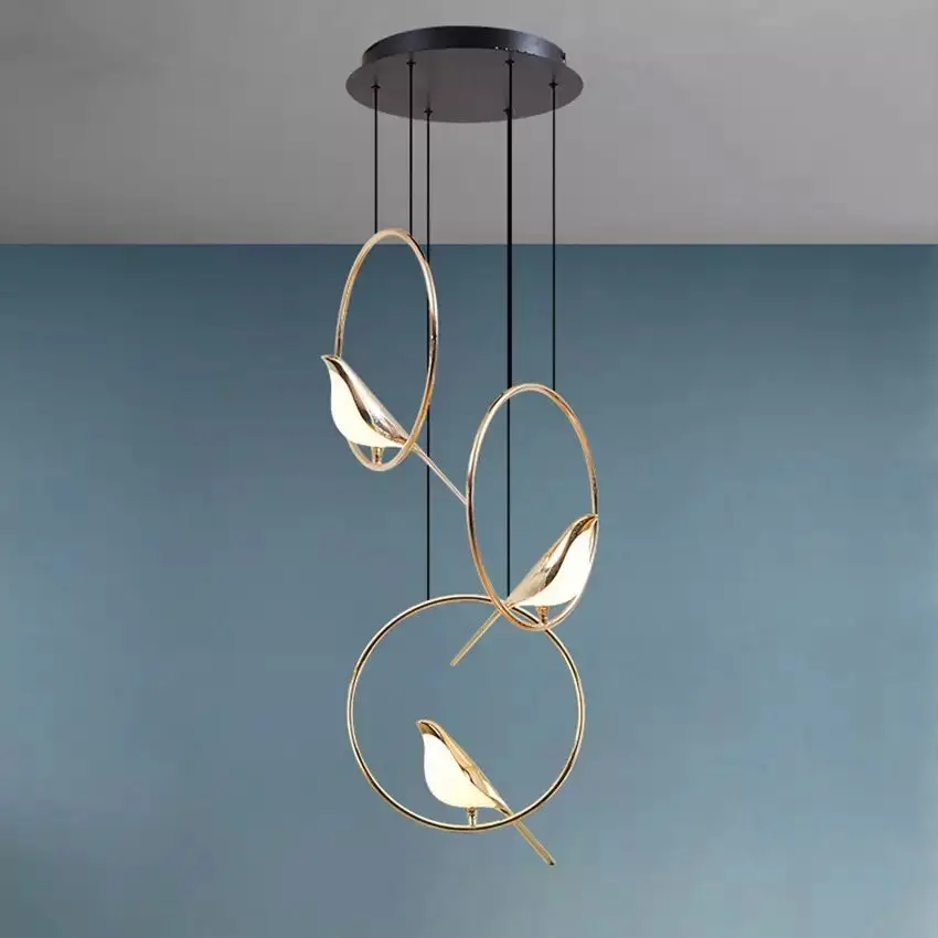 Modern birds chandelier living room post-modern Nomi Chandelier 6 light creative bedroom dining kitchen gold hotel lamp
Modern birds chandelier living room post-modern Nomi Chandelier 6 light creative bedroom dining kitchen gold hotel lamp