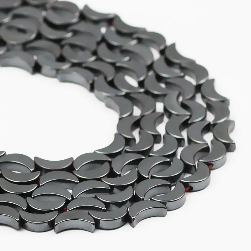 8x5mm 50pcs Natural Black Stone Moon Shape Hematite Spacers Loose Beads For Jewelry Making DIY Bracelets Necklace Findings
8x5mm 50pcs Natural Black Stone Moon Shape Hematite Spacers Loose Beads For Jewelry Making DIY Bracelets Necklace Findings