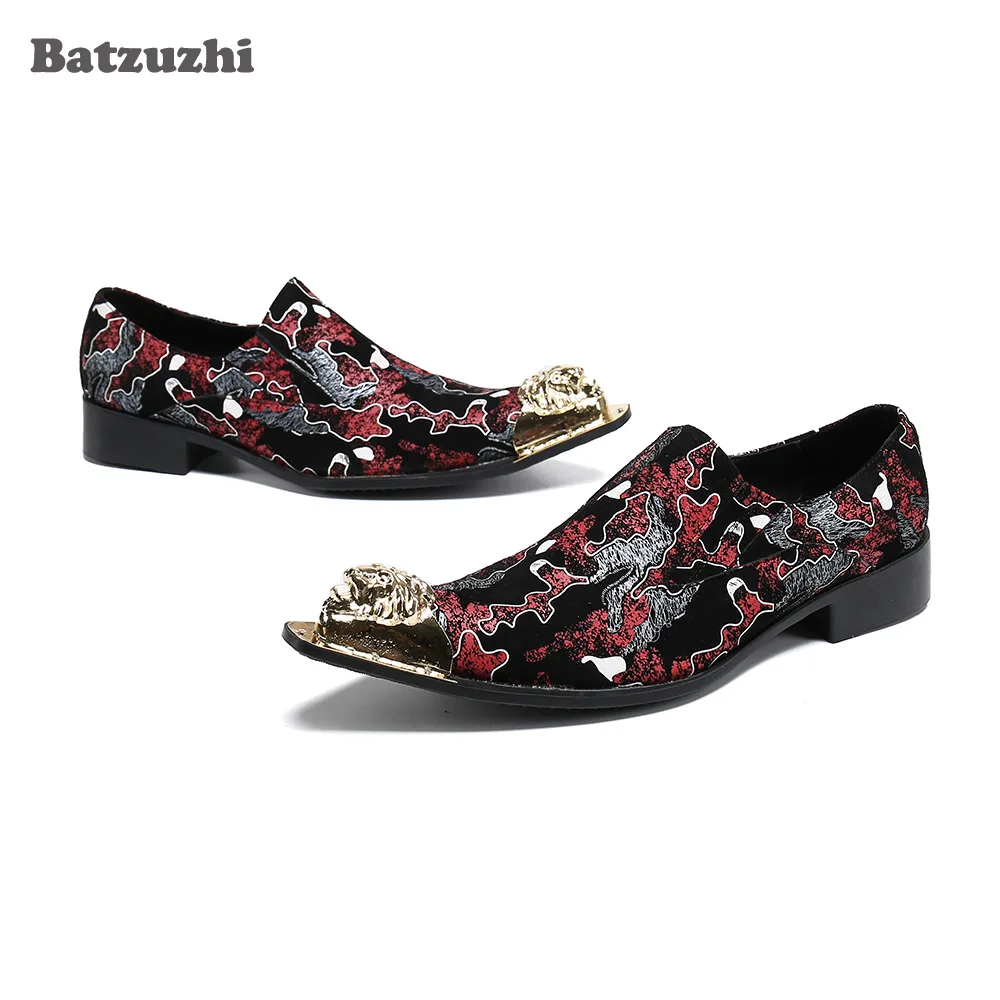 Batzuzhi Men Shoes New Design Personality Golden Metal Toe Leather Dress Men Shoes for Business and Party/Wedding Zapatos Hombre
Batzuzhi Men Shoes New Design Personality Golden Metal Toe Leather Dress Men Shoes for Business and Party/Wedding Zapatos Hombre