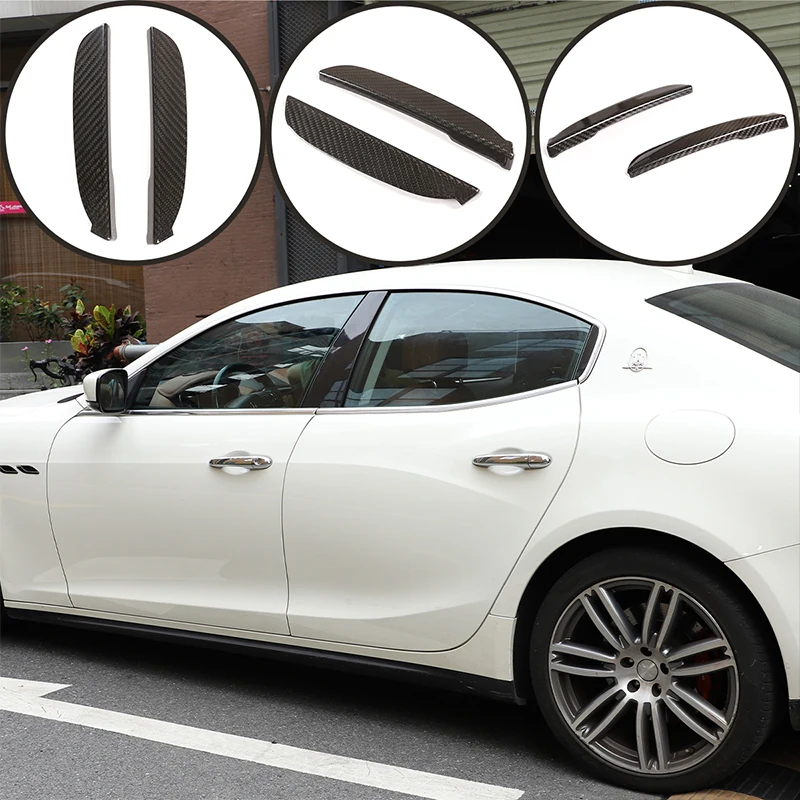 2 Pcs Exterior Details Real Carbon Fiber Door C-Pillar Decorative Stickers for Maserati Ghibli 2014-2021 Car Accessories
2 Pcs Exterior Details Real Carbon Fiber Door C-Pillar Decorative Stickers for Maserati Ghibli 2014-2021 Car Accessories