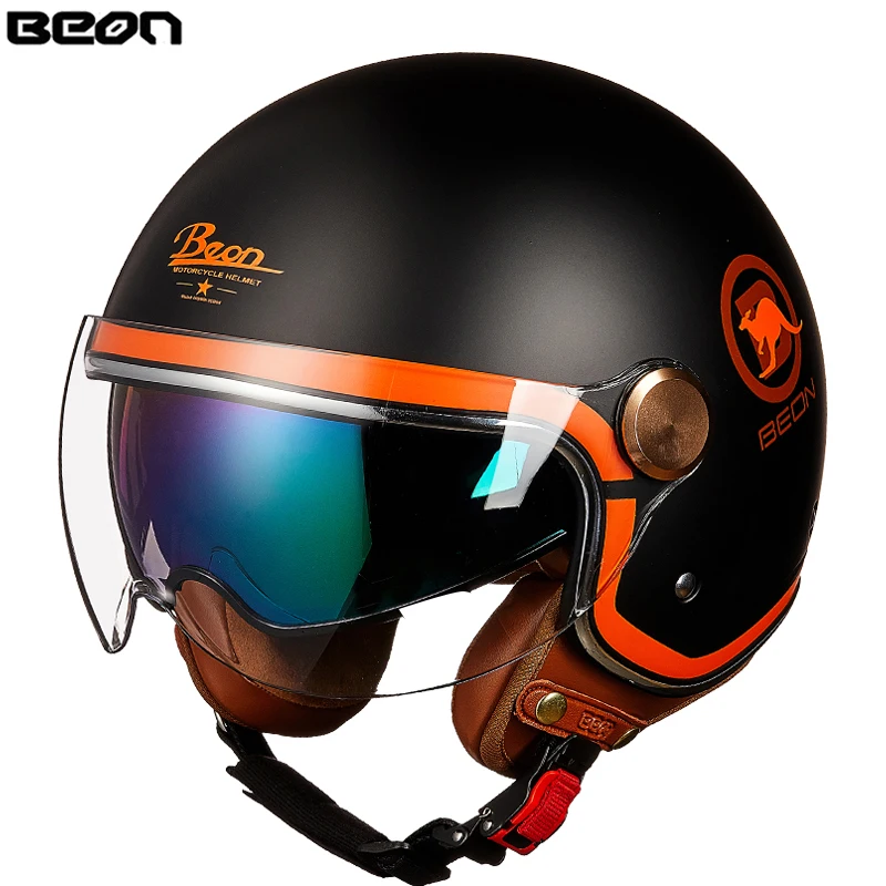 BEON Helmet Double Lens Motorcycle Half Helmet Men And Women Summer City Commuting Motorbike Retro Riding Casco Moto
BEON Helmet Double Lens Motorcycle Half Helmet Men And Women Summer City Commuting Motorbike Retro Riding Casco Moto
