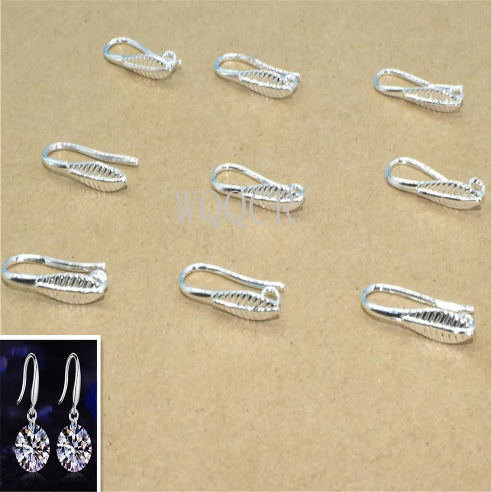 Leaf Shape Wholesale 50PCS Lot Findings Bright 925 Sterling Silver Earring Bail DIY Jewelry Making Accessories for Swa Crystal
Leaf Shape Wholesale 50PCS Lot Findings Bright 925 Sterling Silver Earring Bail DIY Jewelry Making Accessories for Swa Crystal