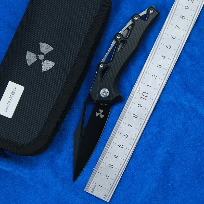 Складной нож-Флиппер LEMIFSHE JR9393, лезвие D2, ручка из углеродного волокна, Походный нож для фруктов, инструмент для повседневного использования
Складной нож-Флиппер LEMIFSHE JR9393, лезвие D2, ручка из углеродного волокна, Походный нож для фруктов, инструмент для повседневного использования