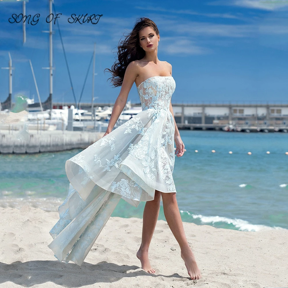 High Low White Homecoming Dresses Applique Tube Top Women Festival Holy Communion Party Cocktail Gowns Vestidos De Fiesta
High Low White Homecoming Dresses Applique Tube Top Women Festival Holy Communion Party Cocktail Gowns Vestidos De Fiesta