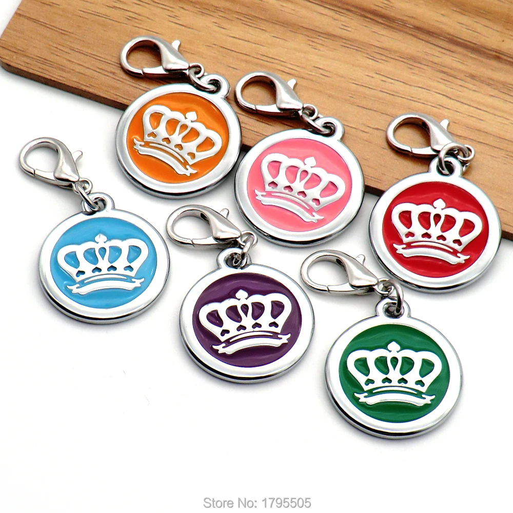 100Pcs Crown Personalized Engraving Pet Cat Name Tags Customized Dog ID Collar Accessories Nameplate Anti-lost Pendant Metal
100Pcs Crown Personalized Engraving Pet Cat Name Tags Customized Dog ID Collar Accessories Nameplate Anti-lost Pendant Metal