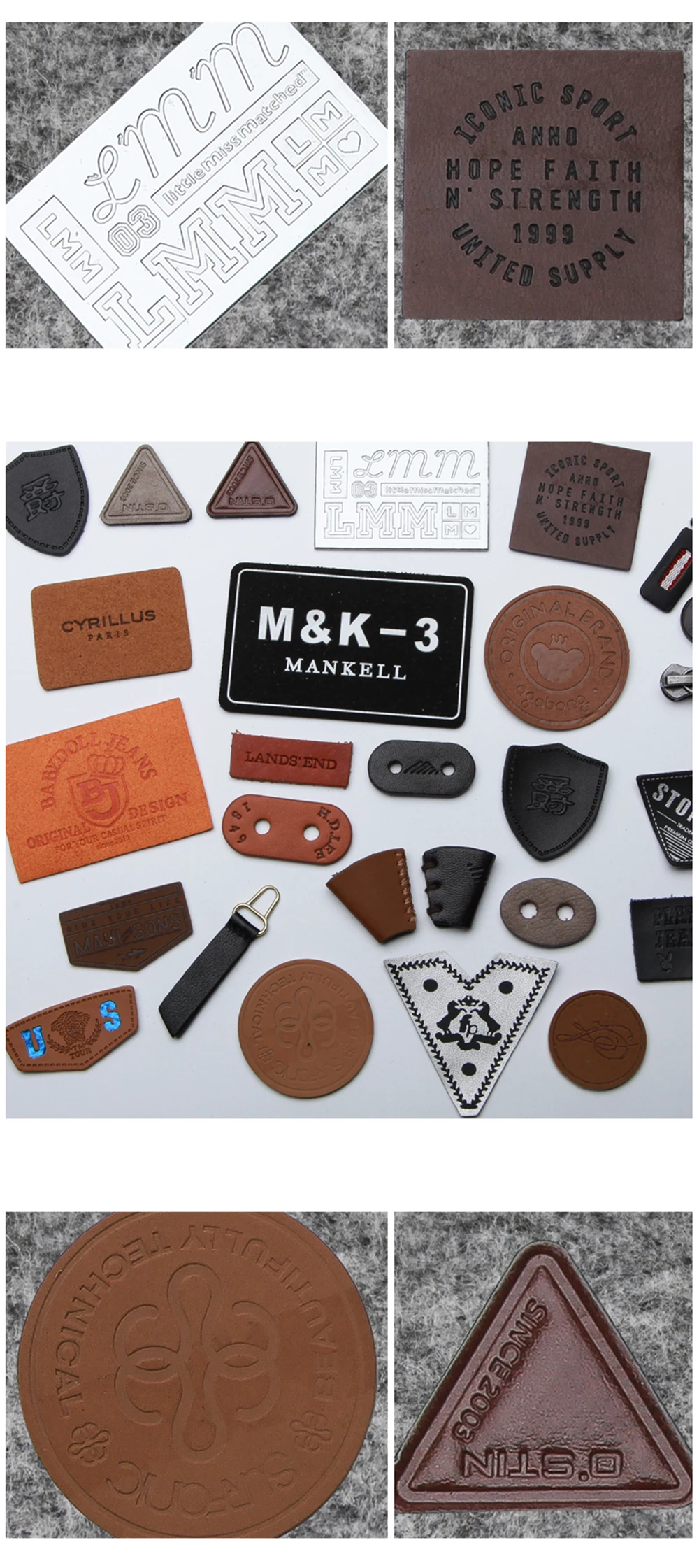 custom leather labels for clothes sewing accessories jeans washable leather logo label for clothing
custom leather labels for clothes sewing accessories jeans washable leather logo label for clothing