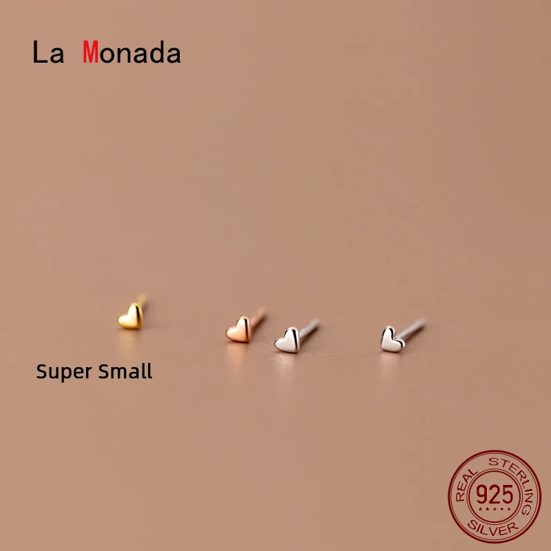 La Monada Tiny Heart Stud Earrings 925 Sterling Silver 925 Small Cute Silver Earrings For Women Silver Pierced Girls Student
La Monada Tiny Heart Stud Earrings 925 Sterling Silver 925 Small Cute Silver Earrings For Women Silver Pierced Girls Student