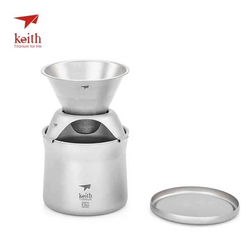 Keith Titanium 220ml Coffee Cup Portable Tea Strainer Ultralight Lightweight Coffee Filter Funnel Only 108g Ti3911
Keith Titanium 220ml Coffee Cup Portable Tea Strainer Ultralight Lightweight Coffee Filter Funnel Only 108g Ti3911
