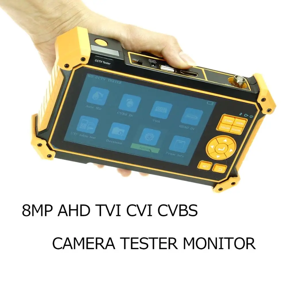 HD3100 5 inch CCTV 1080P AHD CCTV Camera Tester HDMI PTZ contorl UTP cable test TVI CVI AHD camera testing monitor DC12V output
HD3100 5 inch CCTV 1080P AHD CCTV Camera Tester HDMI PTZ contorl UTP cable test TVI CVI AHD camera testing monitor DC12V output
