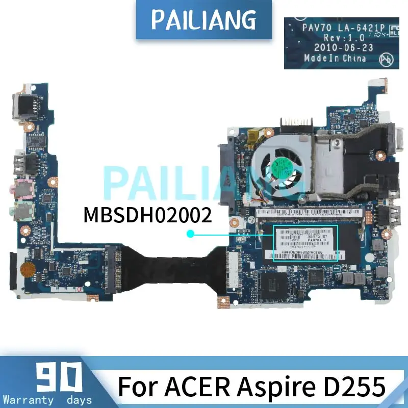 Материнская плата PAILIANG для ноутбука ACER Aspire D255, материнская плата MBSDH02002 LA-6421P DDR3 tesed
Материнская плата PAILIANG для ноутбука ACER Aspire D255, материнская плата MBSDH02002 LA-6421P DDR3 tesed