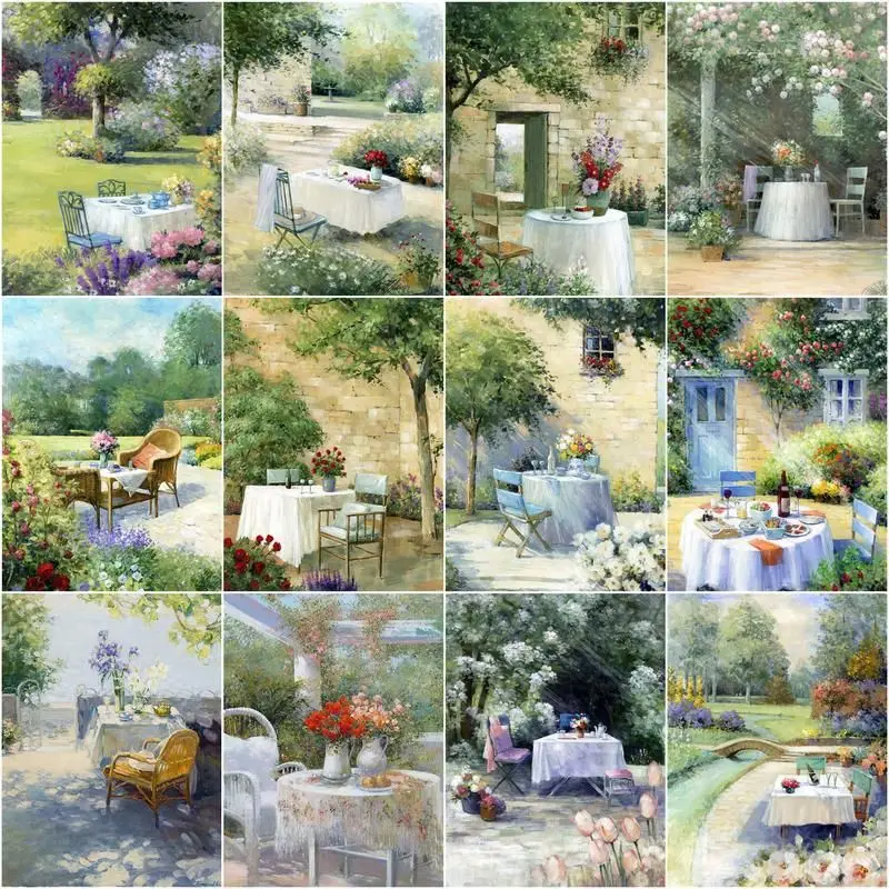 CHENISTORY Coloring By Number Garden Landscape For Adults DIY Frame Oil Painting By Numbers Table Food Scenery On Canvas Home D
CHENISTORY Coloring By Number Garden Landscape For Adults DIY Frame Oil Painting By Numbers Table Food Scenery On Canvas Home D