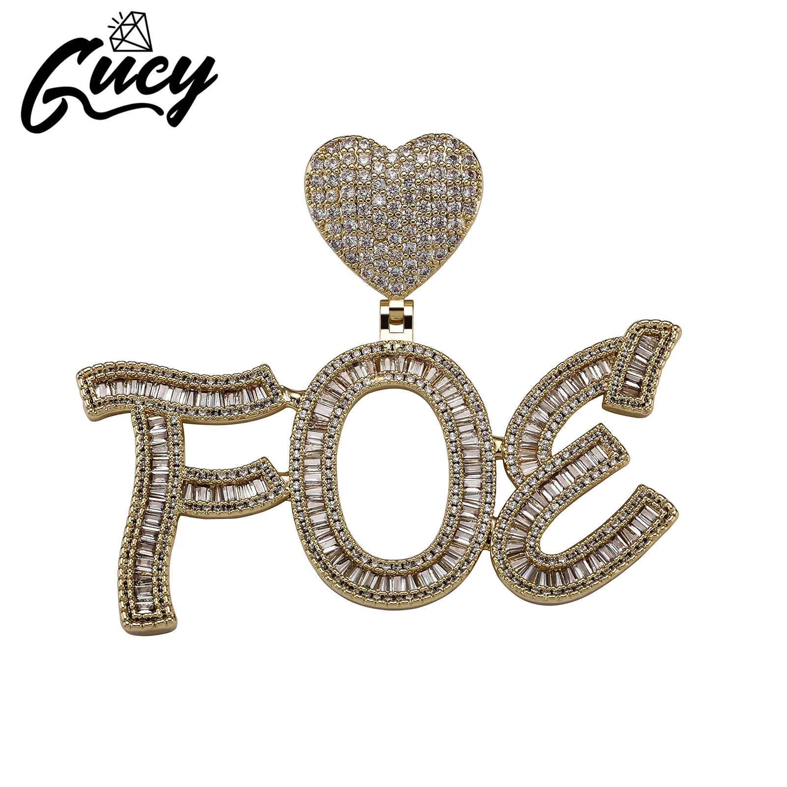 GUCY Heart Button With Ladder Letter Necklace Creative Custom Name Necklace Women/Men's Hip Hop Fashon Jewelry For Gift
GUCY Heart Button With Ladder Letter Necklace Creative Custom Name Necklace Women/Men's Hip Hop Fashon Jewelry For Gift